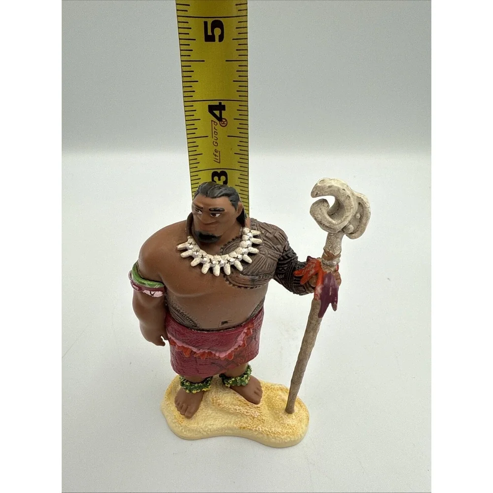 Disney Moana Island Volcano Te‎ Ka Monster Pua Pig Hei Hei Chief Tui Cake Topper